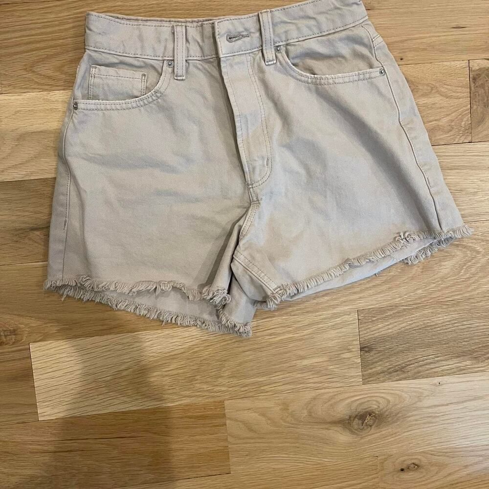 Cream High Waisted Shorts by dynamite in size 26 NWOT